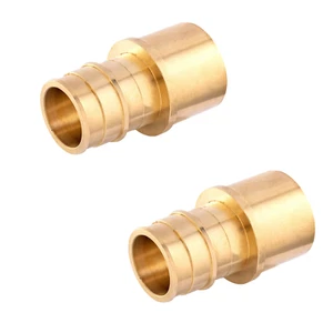 EFIELD 5 to100 Pack Pex A 3/4" x 3/4" Male Sweat Adapter Expansion Brass Fitting - Picture 1 of 4