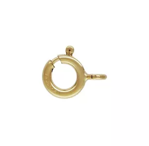 14k Gold Filled 6mm Spring Ring Clasps with Open Ring 6pcs #6303-6 - Picture 1 of 1