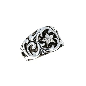 Sterling Silver Oxidized Swirling Star Ring , Swirl Star Ring for Men and Women - Picture 1 of 1