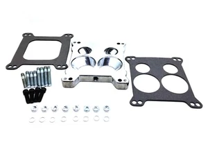 Para Edelbrock 1405 1406 Carburador Convertir 4 BBL Base Cuadrajet Brida del Colector - Imagen 1 de 11