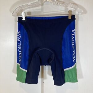 Hincapie/Wachovia Womens Padded Cycling Shorts Size Large Blue Green