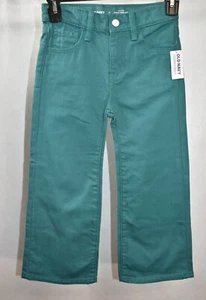 Old Navy Jeans Size 6 Green Baggy Wide leg Adjustable Waist Girl's - Picture 1 of 7