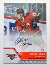 2020 KHL Sereal Premium Autograph Collection #AVG-A02 Ville Pokka 6/7