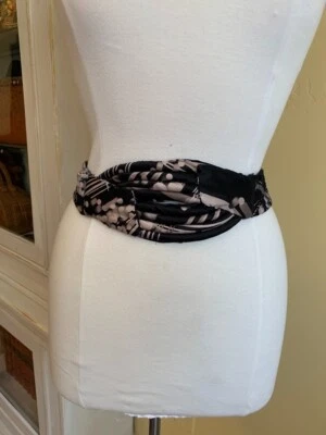 Cinturón Obie de seda vintage anudado (talla 28-38) elástico Foto 1 de 4