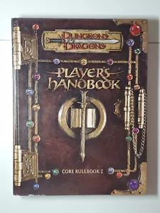 Dungeons & Dragons Core Rulebook 1 Players Hndbk 2nd prnt VG Nov. 2000 RPG #516 - Imagen 1 de 1