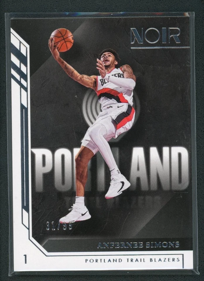 2022-23  ANFERNEE SIMONS 31/99 PANINI NOIR ASSOCIATION EDITION - Image 1 of 2