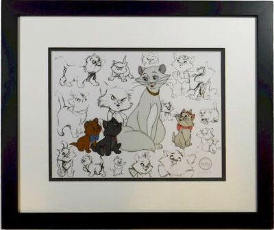 🔷 Aristocats Disney Sericel Edición Especial Duquesa y Gatitos Nuevo Marco #q2 Foto 1 de 4