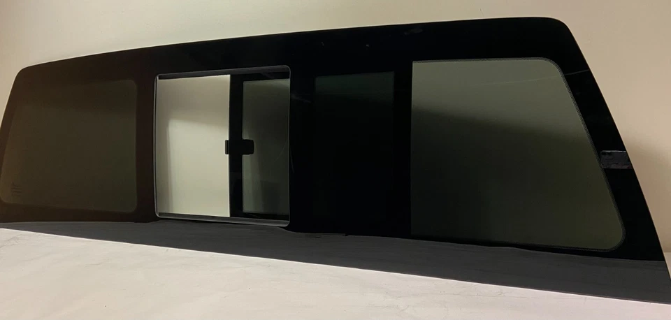 Fits 1999-2006 GMC Sierra Pickup Manual Slider One Panel Back Glass Dark Tinted Foto 1 de 4