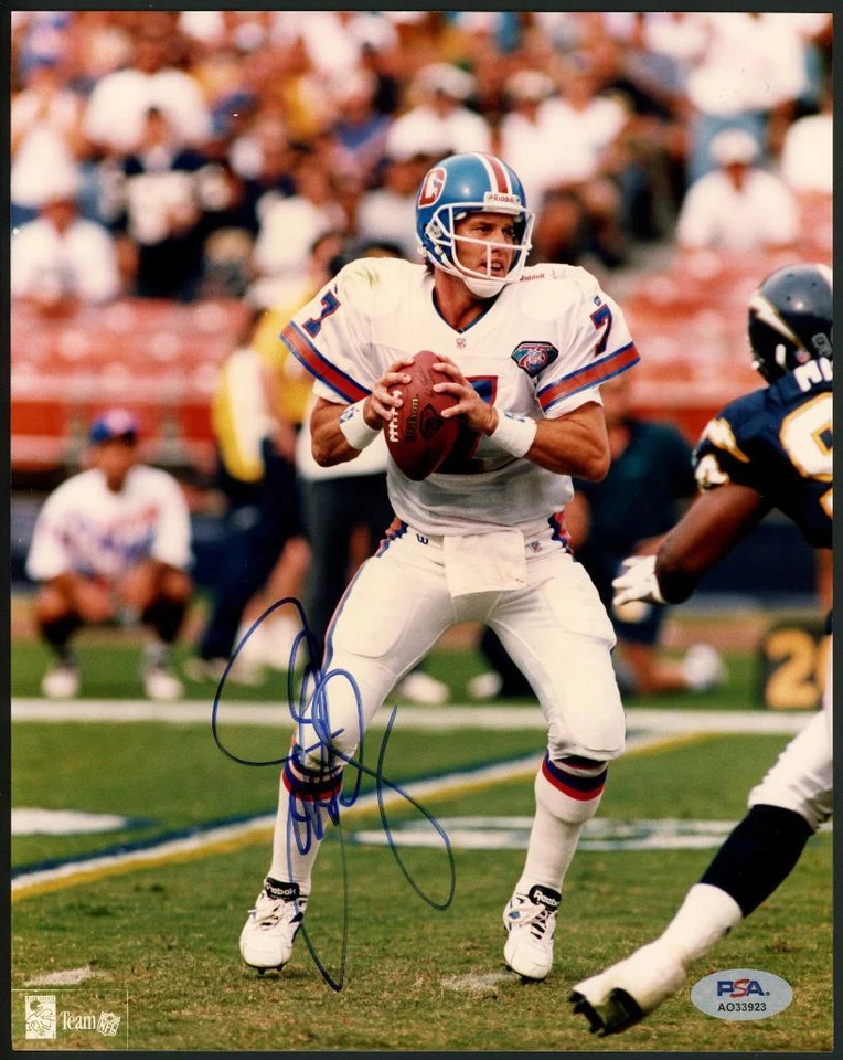Foto firmada por John Elway 8x10 (Broncos - autógrafo) Salón de la fama - ¡Certificada PSA/ADN! Foto 1 de 1