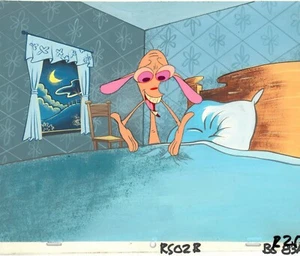 Ren & Stimpy Original 90s Animation Art Production Cel Nurse Stimpy - Bild 1 von 2