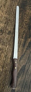 Ekco Bread Knife 13 ¾" Stainless 9” Blade Vintage USA - Picture 1 of 6