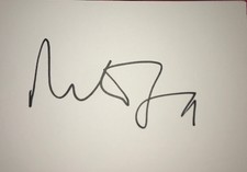 MILES JUPP  SIGNED 6X4 WHITE CARD TV AUTOGRAPH COMEDY REV & IN THE THICK OF IT