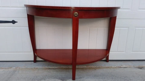Ethan Allen Medallion Series 40” Demilune Cherry Console Sofa Table 25-9500 265 Cover