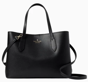 Cartera de cuero negro para mujer Kate Spade Harper Afrodita (WKR00064-001) - nueva con etiquetas - Imagen 1 de 4