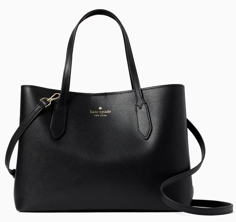 Kate Spade Harper Black Leather Satchel Crossbody Tote WKR00064 Retail