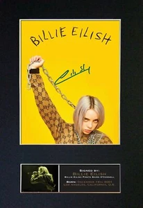 Billie Eilish Autograph Don't Smile at Me Autograph Where Do We Go Grammys - Picture 1 of 1