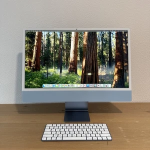 Apple iMac 24" (256GB SSD, M3, 8GB, 8-Core GPU) Blue - MQRC3LL/A (October, 2023) - Zdjęcie 1 z 6