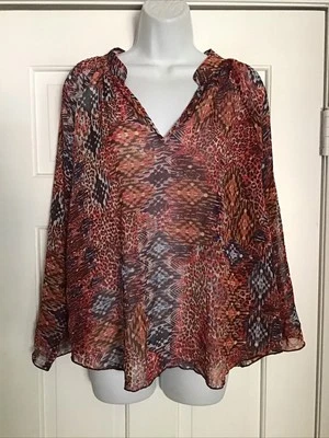 Blusa de gasa Rock 47 By Wrangler para mujer talla pequeña transparente Foto 1 de 4