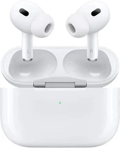 APPLE AIRPODS PRO 2 WIRELESS ACTIVE NOISE CANCELLING EARBUDS | MTJV3LL/A | WHITE - Picture 1 of 3