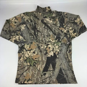 Camisa camuflada vintage de roble musgo para hombre talla 2XL cuello tortuga hecha en EE. UU. *Leer - Imagen 1 de 10