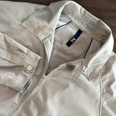 Chaqueta deportiva Zegna beige tostado correa para la barbilla Harrington cremallera completa para hombre XXL leer Foto 1 de 4