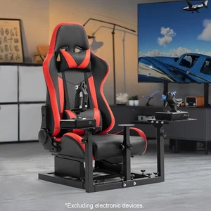 Marada Racing Flight Game Mount mit Rotem Sitz Kompatibel für Thrustmaster A10C - Picture 1 of 20