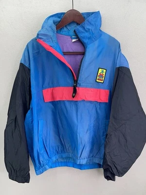 VTG 80s Ocean Pacific OP Men’s L Anorak Windbreaker Retro Colorblock READ - Image 1 of 4