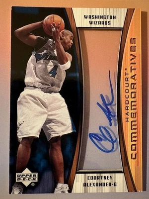 Courtney Alexander UD Hardcourt Conmemoratives Auto 2002-03 Foto 1 de 2