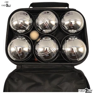 Boule Set 6 Kugeln – Edelstahl Boccia Kugeln im Etui - Bild 1 von 4