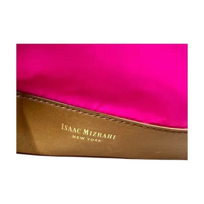 Bolsa de mão Isaac Mizrahi Nova York grande de couro e náilon bolsa tote de viagem - Imagem 1 de 4