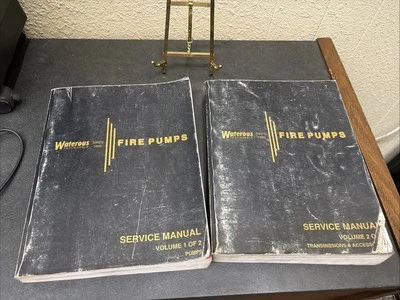 Bombas contra incendios acuosas 1994 manuales de servicio vol. 1 y 2, bombas y acceso de transmisión Foto 1 de 4