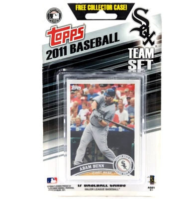 MLB Topps 2011 Chicago White Sox бейсбольная команда 17 карт набор с бесплатный чехол новый! - Изображение 1 из 4