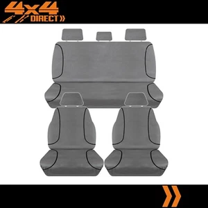 FULL CAR PACK 14oz CANVAS SEAT COVERS FOR TOYOTA HILUX SR5 DUAL CAB 10-15 - Picture 1 of 2