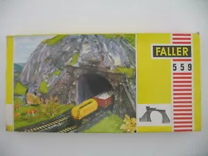 Faller HO Model Kit 559: Tunnel Portal, TWO of them - Picture 1 of 6
