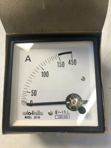 New Asia-Italia Ammeter 150A Range SR-96 100mmx100mm Analog Panel Amp Meter  - Picture 1 of 4