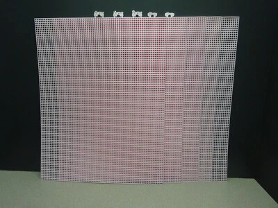 Lot of 5 Darice Zehrco-Giancola Plastic Canvas 7 Count 10.5" X 13.5" Sheets PINK - Image 1 of 3