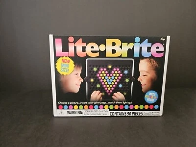 Lite-Brite Mini 90 Pieces Total 85 Pegs , 4 templates! Great For Long Car Trips! - Image 1 of 4