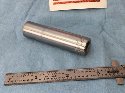 MASTER MECHANIC 3/8 drive 12-Point Deep Socket size 7/16in. Model T1314 USA  - Image 1 of 4