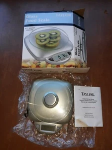 TAYLOR Digital Glass Food Scale 11 lb Capacity  In Ounces and Grams  - Picture 1 of 12