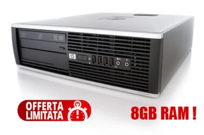 PC HP COMPUTER FISSO 8GB DDR3 RAM WINDOWS 10  DESKTOP RICONDIZIONATO RIGENERATO - Immagine 1 di 3
