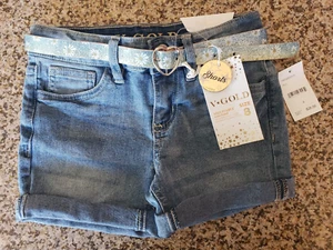 Girls Denim Jean Shorts size 8 New NWT - Picture 1 of 7