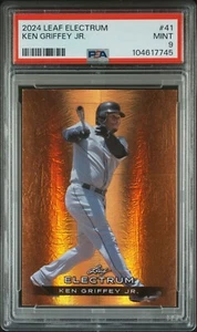 2024 Leaf Electrum BRONZE 12/99 #41 KEN GRIFFEY JR Seattle Mariners PSA 9 MINT - Bild 1 von 2