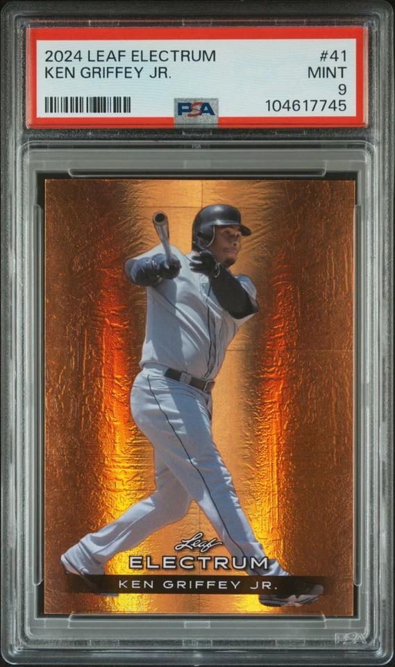 2024 Leaf Electrum BRONZE 12/99 #41 KEN GRIFFEY JR Seattle Mariners PSA 9 MINT - Image 1 of 2