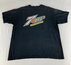 VTG 90s Faded Thrashed 7up 100% Natural Flavors Promo T Shirt Men's XL Anvil - Picture 1 of 12