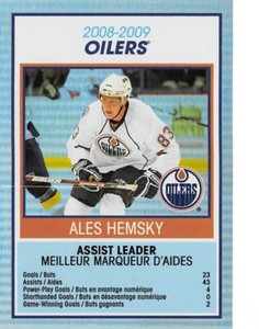 2009-10 O-Pee-Chee Team Checklists #TC12 Edmonton Oilers