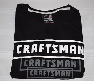 Logotipo Craftsman Tools camiseta preta tamanho XXL mecânico de carro automotivo nova com etiquetas ~ #3 - Imagem 1 de 4