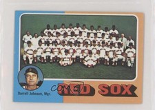 1975 Topps Team Checklist Minis Boston Red Sox Darrell Johnson #172