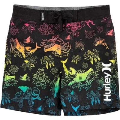 Hurley Boys' Printed Board Shorts-Multi/Koi Fish-Size 16-NWT-C109 - Image 1 of 4