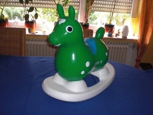 Rody grün & Wippe - Hopser Hüpfer Pferd Hüpfpferd Schaukelpferd - cool ! - Bild 1 von 10