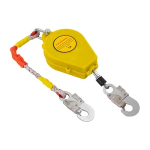 23ft Self Retracting Lifeline Lanyard Fall Arrester Protection+Hook Rope 330lbs - Picture 1 of 19